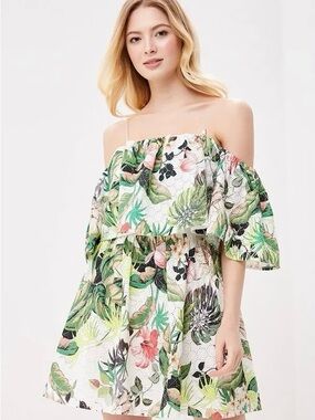 Guess Lucienne off-the-shoulder mini dress